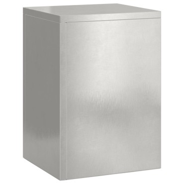 VidaXL Στήριγμα Φυτών Εξωτερικού Χώρου 2 τμχ 24x24x35 εκ Ανοξείδωτο ατσάλι