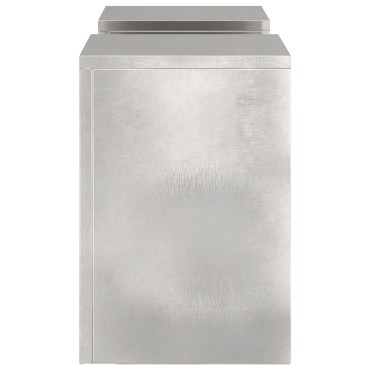 VidaXL Στήριγμα Φυτών Εξωτερικού Χώρου 2 τμχ 24x24x35 εκ Ανοξείδωτο ατσάλι