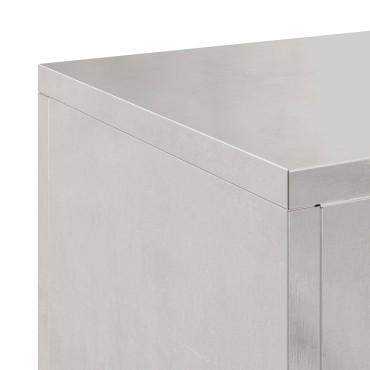 VidaXL Στήριγμα Φυτών Εξωτερικού Χώρου 2 τμχ 24x24x35 εκ Ανοξείδωτο ατσάλι