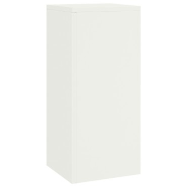vidaXL Εξωτερικές Σταντ Φυτών σετ 2 σε λευκό, 24x24x55 εκ, Ατσάλι