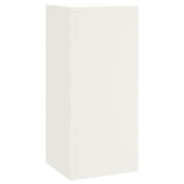 VidaXL Εξωτερικές βάσεις φυτών Pillar 3 pcs Λευκό Ατσάλι