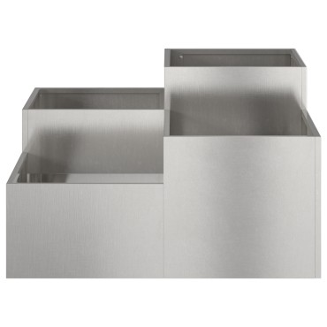 vidaXL Κήπος Γλάστρα 80x80x48 εκ Ανοξείδωτο ατσάλι