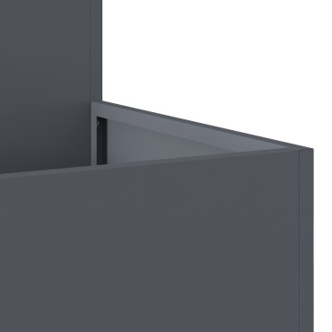 vidaXL Κήπος Γλάστρα 100x100x48 εκ. Ανθρακί Ατσάλι