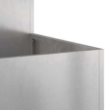 vidaXL Γλάστρα Κήπου 100x100x48 εκ Ανοξείδωτο Ατσάλι