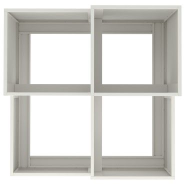vidaXL Γλάστρα Κήπου 80x80x60 εκ Λευκό Ατσάλι