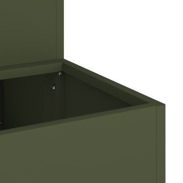 vidaXL Γλάστρα 2-Τάξεων 100x60x45 εκ Ελιάς Ατσάλι