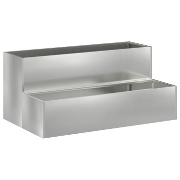 vidaXL 2-Επίπεδη Γλάστρα Κήπου, 100x60x45 εκ, Από Γαλβανισμένο Ατσάλι