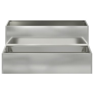 vidaXL 2-Επίπεδη Γλάστρα Κήπου, 100x60x45 εκ, Από Γαλβανισμένο Ατσάλι