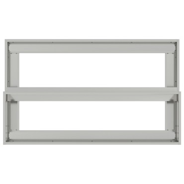 vidaXL 2-Επίπεδη Γλάστρα Κήπου, 100x60x45 εκ, Από Γαλβανισμένο Ατσάλι