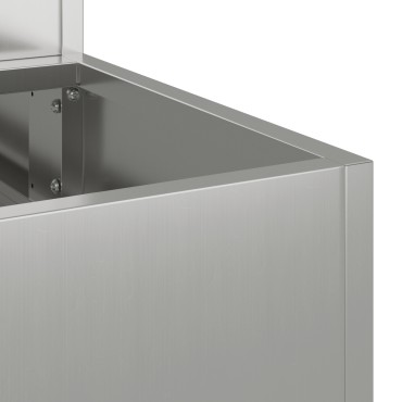 vidaXL 2-Επίπεδη Γλάστρα Κήπου, 100x60x45 εκ, Από Γαλβανισμένο Ατσάλι