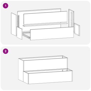 vidaXL 2-Επίπεδη Γλάστρα Κήπου, 100x60x45 εκ, Από Γαλβανισμένο Ατσάλι