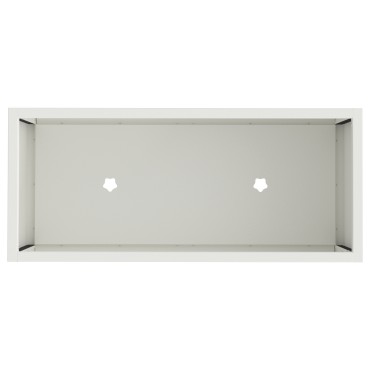 vidaXL Αναδιπλούμενη Κηπευτική Γλάστρα 60x26x45 εκ Λευκός Χάλυβας