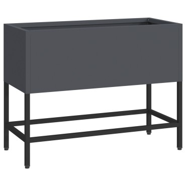 vidaXL Υψωμένος Κήπος 60x26x45 εκ. Ανθρακί Μεταλλικός