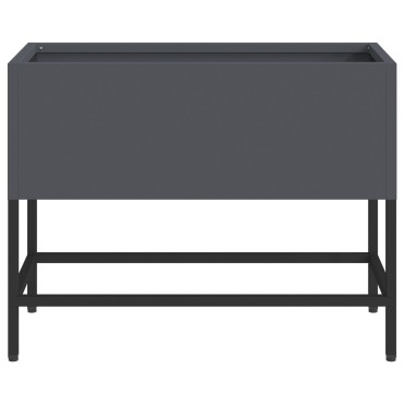 vidaXL Υψωμένος Κήπος 60x26x45 εκ. Ανθρακί Μεταλλικός
