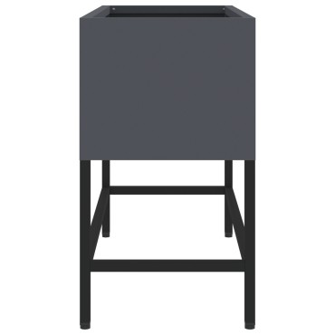 vidaXL Υψωμένος Κήπος 60x26x45 εκ. Ανθρακί Μεταλλικός