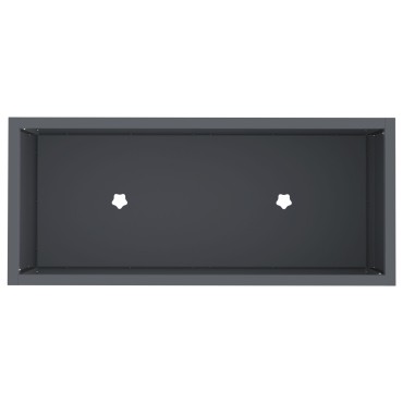 vidaXL Υψωμένος Κήπος 60x26x45 εκ. Ανθρακί Μεταλλικός