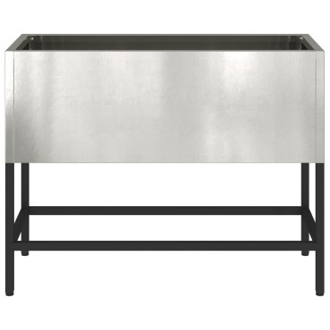 vidaXL Ανυψωμένος Κήπος 60x26x45 εκ Ανοξείδωτο χάλυβα