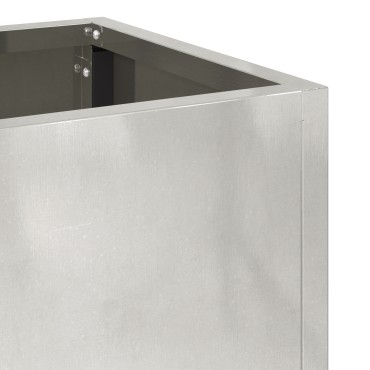 vidaXL Ανυψωμένος Κήπος 60x26x45 εκ Ανοξείδωτο χάλυβα