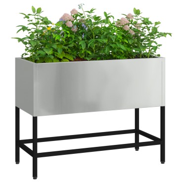 vidaXL Υψωμένος Κήπος 60x26x45 εκ Γαλβανισμένο Ατσάλι