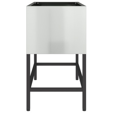 vidaXL Υψωμένος Κήπος 60x26x45 εκ Γαλβανισμένο Ατσάλι
