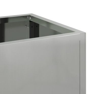 vidaXL Υψωμένος Κήπος 60x26x45 εκ Γαλβανισμένο Ατσάλι