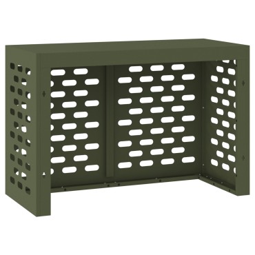 vidaXL Κάλυμμα Κλιματιστικού  - Ελιά, 90x40x60 εκ, Χάλυβας