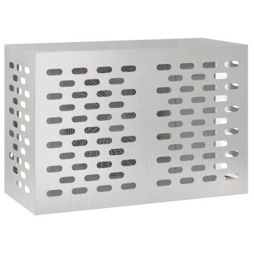 vidaXL Κάλυμμα AC  90x40x60 εκ Ανοξείδωτο Ατσάλι