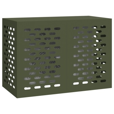 vidaXL Κάλυμμα Κλιματιστικού  Ελιά 100x50x70 εκ Μέταλλο