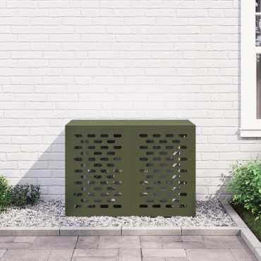vidaXL Κάλυμμα Κλιματιστικού  Ελιά 100x50x70 εκ Μέταλλο
