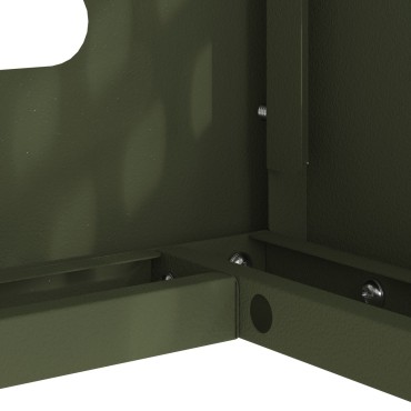 vidaXL Κάλυμμα Κλιματιστικού  Ελιά 110x50x80 εκ Χάλυβα