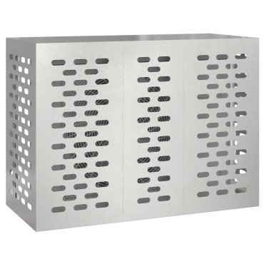 vidaXL Κάλυμμα Κλιματιστικού 110x50x80 εκ Ανοξείδωτο Ατσάλι