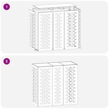 vidaXL Κάλυμμα Κλιματιστικού  Λευκό 110x50x105 εκ. Χάλυβας