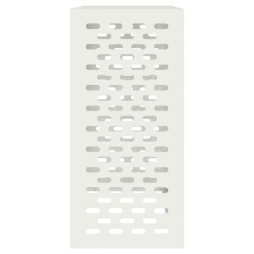 vidaXL Κάλυμμα Κλιματιστικού  Λευκό 110x50x105 εκ. Χάλυβας