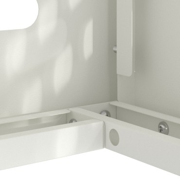 vidaXL Κάλυμμα Κλιματιστικού  Λευκό 110x50x105 εκ. Χάλυβας