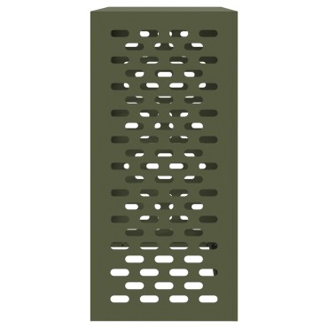 vidaXL Κάλυμμα Κλιματιστικού - Ελιά, 110x50x105 εκ, Ατσάλι