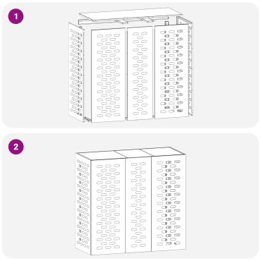 vidaXL Κάλυμμα Κλιματιστικού 110x50x105 εκ Ανοξείδωτο Ατσάλι