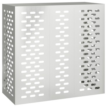 vidaXL Kάλυμμα Κλιματιστικού 110x50x105 εκ Γαλβανισμένο Ατσάλι