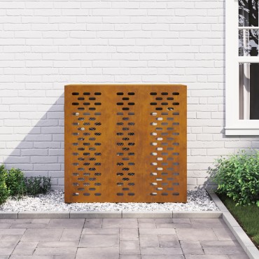 vidaXL Κάλυμμα Κλιματιστικού 110x50x105 εκ Φθαρμένος Χάλυβας
