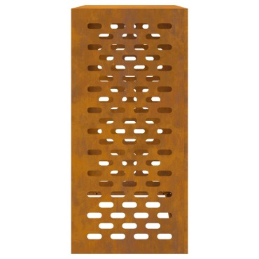 vidaXL Κάλυμμα Κλιματιστικού 110x50x105 εκ Φθαρμένος Χάλυβας