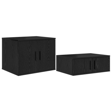 vidaXL Ντουλάπα Αποθήκευσης Μαύρη 127x41x40cm Επεξεργασμένο ξύλο 1 τεμ.