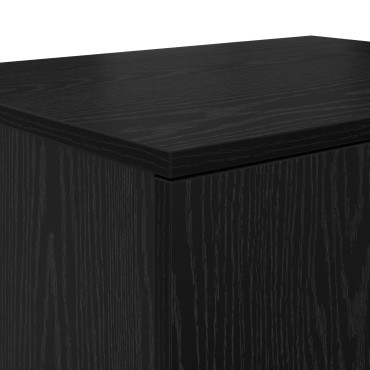 vidaXL Ντουλάπα Αποθήκευσης Μαύρη 127x41x40cm Επεξεργασμένο ξύλο 1 τεμ.