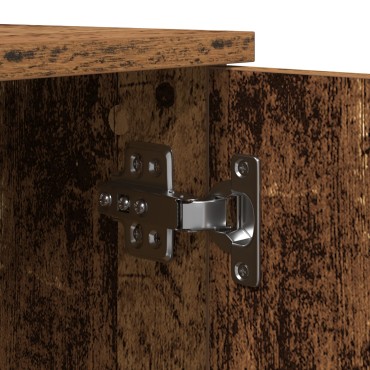 vidaXL Ντουλάπα Αποθήκευσης Παλιού Ξύλου 127x41x40cm Κατασκευασμένο Ξύλο 1 τεμ.