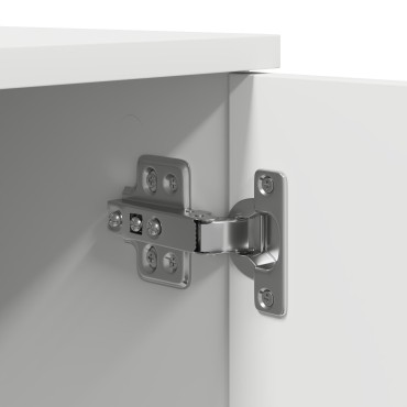 vidaXL Λευκή Ντουλάπα Αποθήκευσης 118x41x40cm από Επεξεργασμένο Ξύλο 1 τεμ.