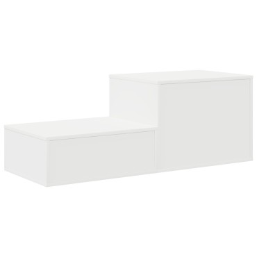 vidaXL Λευκή Ντουλάπα Αποθήκευσης 118x41x40cm από Επεξεργασμένο Ξύλο 1 τεμ.