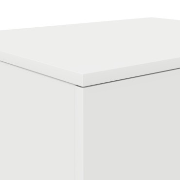 vidaXL Λευκή Ντουλάπα Αποθήκευσης 118x41x40cm από Επεξεργασμένο Ξύλο 1 τεμ.