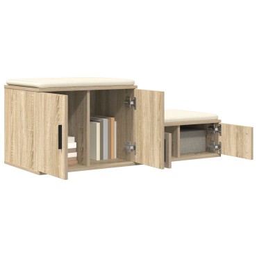 Ντουλάπα αποθήκευσης vidaXL Σονόμα Δρυς 118x41x40cm Φτιαγμένη από ξύλο 1 τεμ.