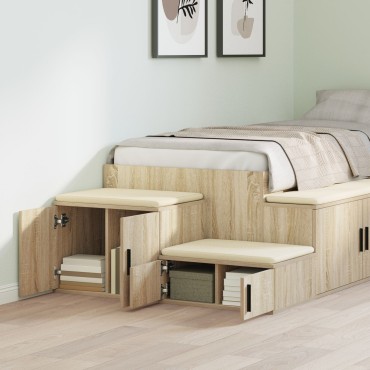 Ντουλάπα αποθήκευσης vidaXL Σονόμα Δρυς 118x41x40cm Φτιαγμένη από ξύλο 1 τεμ.