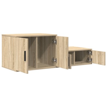 Ντουλάπα αποθήκευσης vidaXL Σονόμα Δρυς 118x41x40cm Φτιαγμένη από ξύλο 1 τεμ.