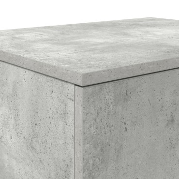 vidaXL Ντουλάπα Αποθήκευσης Γκρι Σκυρόδεμα 103x41x40cm από Ξύλο 1 τεμ.