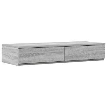 vidaXL Συρτάρια Κρεβατιού Γκρι Σονομά 100x36,5x16,5cm Επεξεργασμένο Ξύλο 1 τεμ.